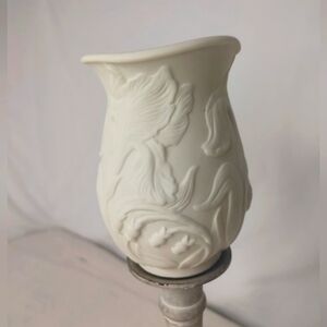 PartyLite  Garden Peglite Bisque Candle Holder Votive PO189 Porcelain H16